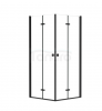 BESCO Kabina kwadratowa składana Exo-H 90 Black KEHB-90-195